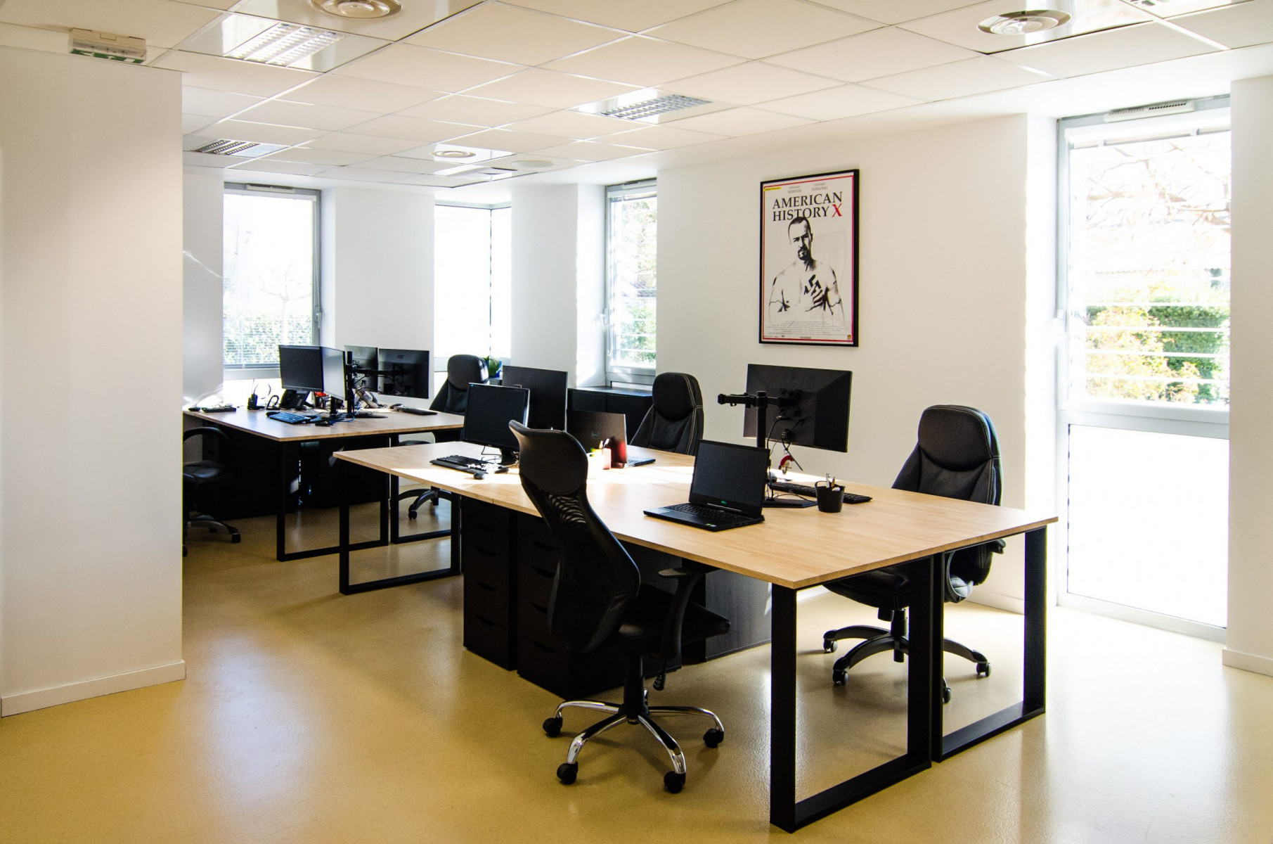 Aménagement de bureau-open space