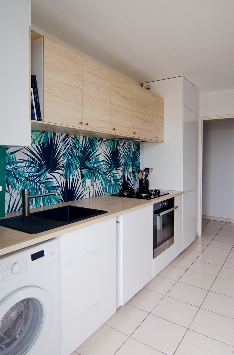 Cuisine toute en longueur