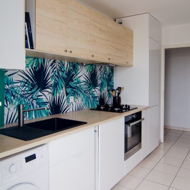 Cuisine toute en longueur